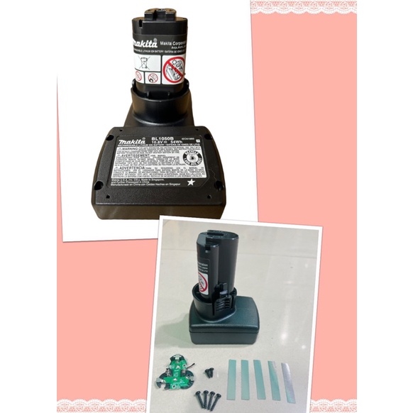 vỏ mạch pin makita 12v 6cell .mạch nhận sạc zin