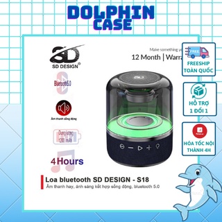 Loa Bluetooth Mini S18 Không Dây Chính Hãng SD Design Nghe Nhạc Hay Đèn Led Sống Động Hỗ Trợ Cắm Thẻ Nhớ Và Usb