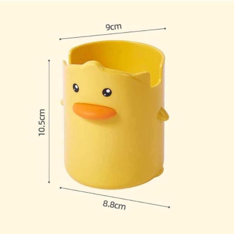 Ống đựng bút hình vịt vàng tiện lợi siêu cute
