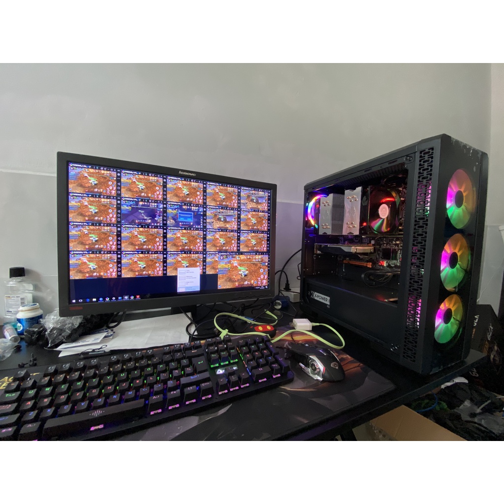 x79 e5 2660 v2 + 64gb chuyên chạy giả lập đồ họa render pts nuôi tool fb app