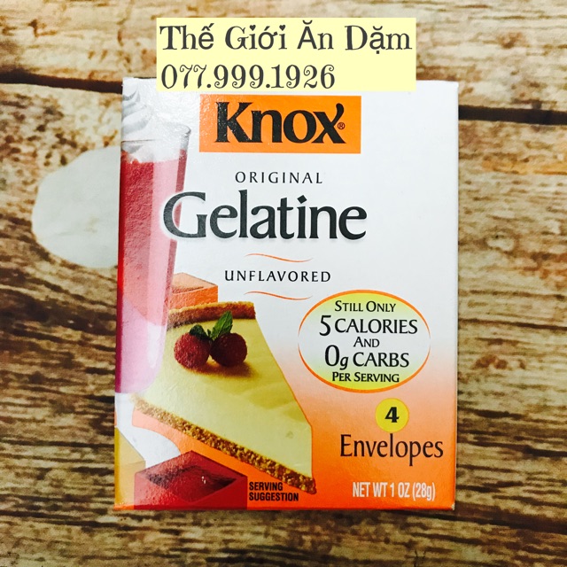 Bột Gelatine Knox (gelatin)