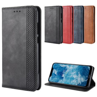 Bao da điện thoại chất PU sang trọng có ngăn đựng thẻ cho Nokia 8.1