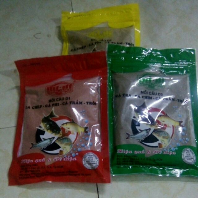 Mồi câu cá D1 D2, D3.,3goi