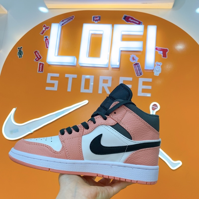 Giày Thể Thao Sneaker JD Hồng Đất Cao Cổ (Ảnh thật + video + full box) Giày Sneaker Nữ Hot Trend
