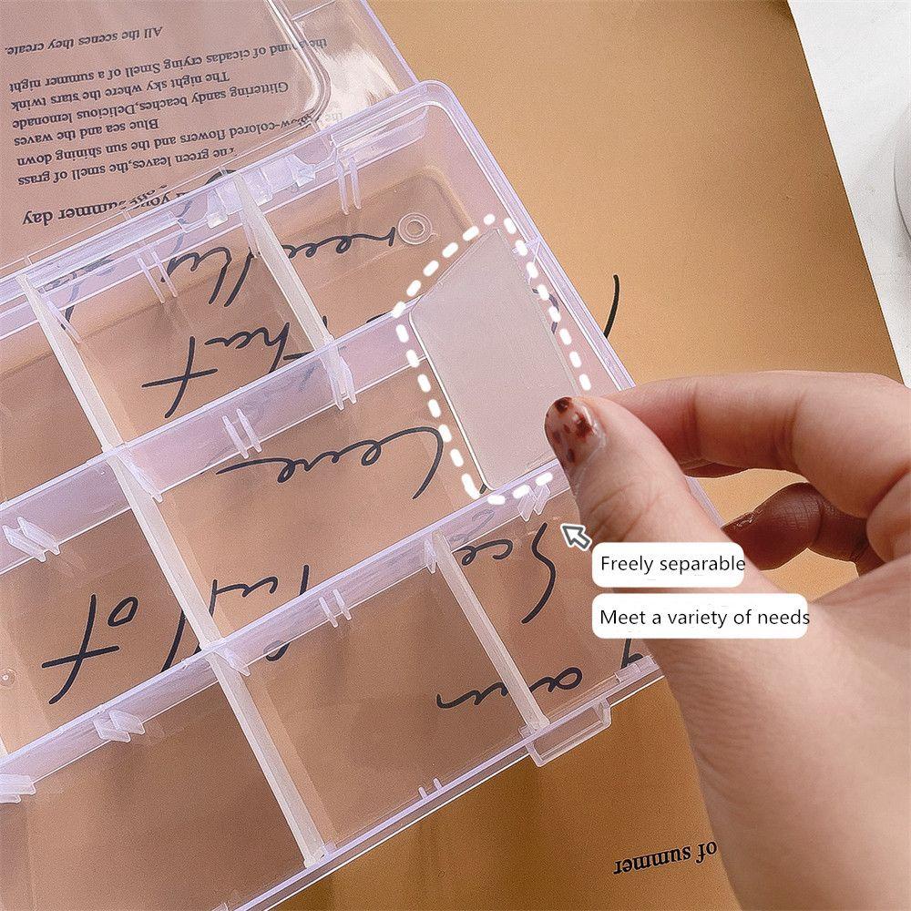 Hộp Đựng Thuốc Mini Trong Suốt Có Thể Điều Chỉnh Kích Thước Tiện Dụng Ốp