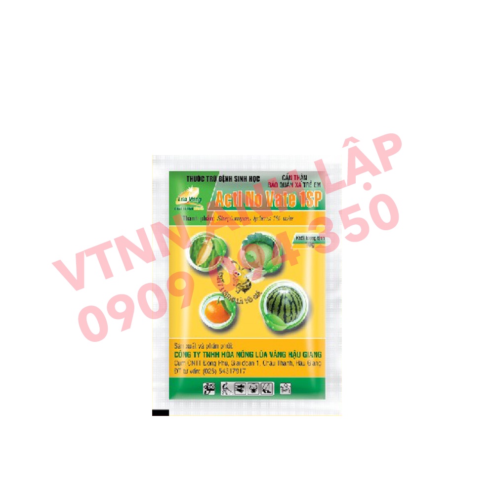Thuốc trừ bệnh sinh học ACTI NO VATE 1SP 10g - Lúa Vàng
