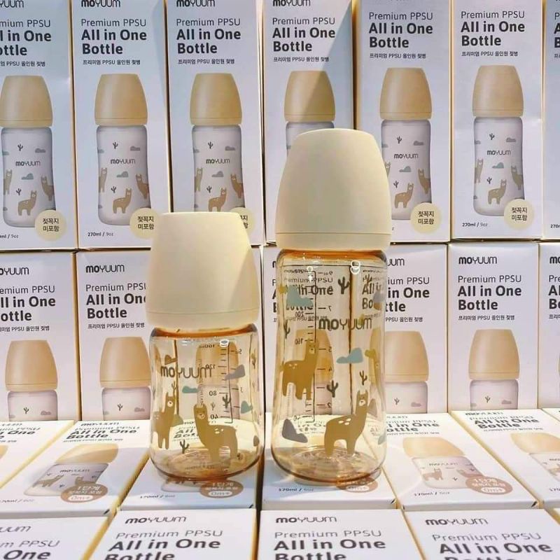 BÌNH SỮA CAO CẤP MOYUUM HÀN QUỐC 170ml/270ml mẫu truyền thống/mẫu mây/mẫu hoa cúc/mẫu lạc đà