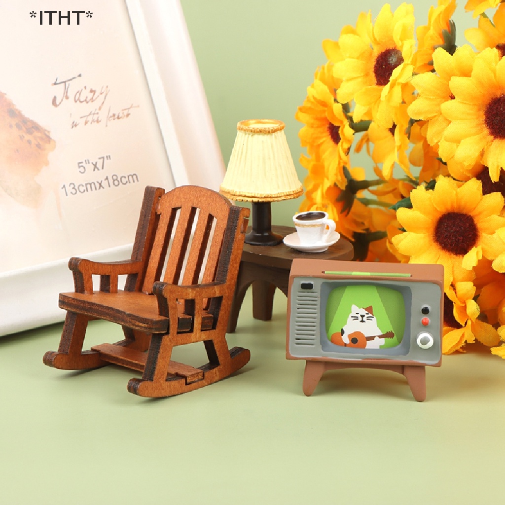 Mô Hình Ghế TV Tỉ Lệ 1: 12 Trang Trí Nhà Búp Bê