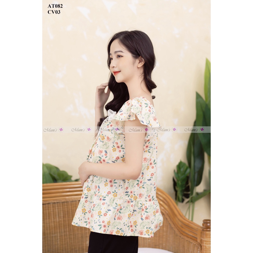 ÁO BẦU XINH MÙA HÈ MUM'S SHOP FREESHIP Áo bầu hoa nhí dễ thương