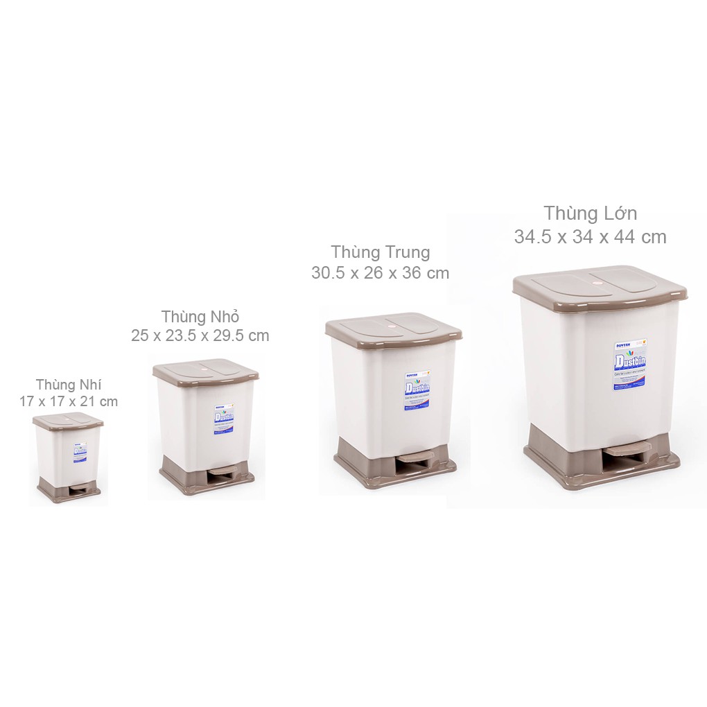 Thùng rác đạp Duy Tân