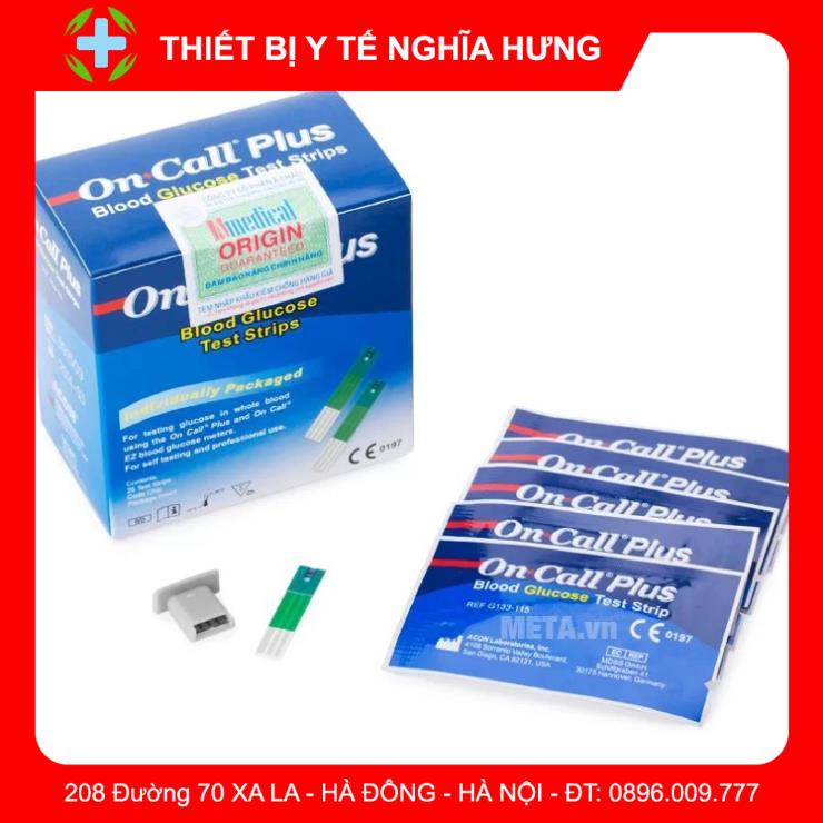 Que thử đường huyết on call plus (tiểu đường)