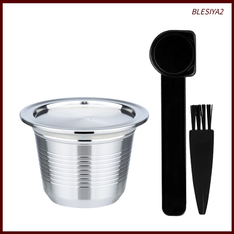 [BLESIYA2]Coffee Capsule Stainless Steel Reusable for Le Cube 