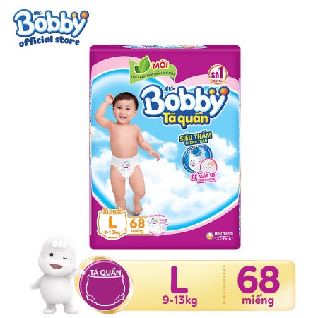 Tã Quần Bobby M76/L68/XL62/XXL56