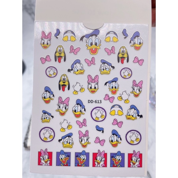 Sticker 3D Hoạt Hình Dán Móng Tay Nail