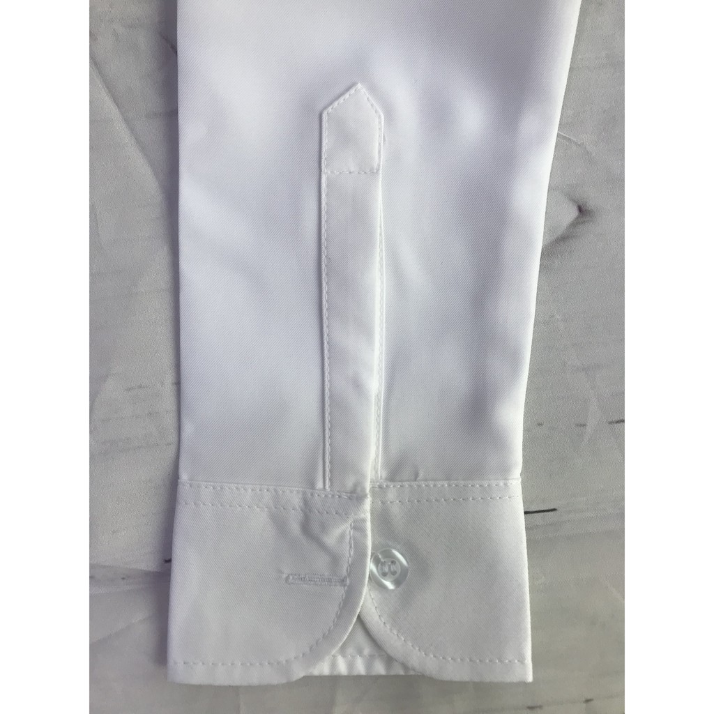 Áo sơ mi nữ tay dài cao cấp vải cotton loại 1 màu trắng ASDT205