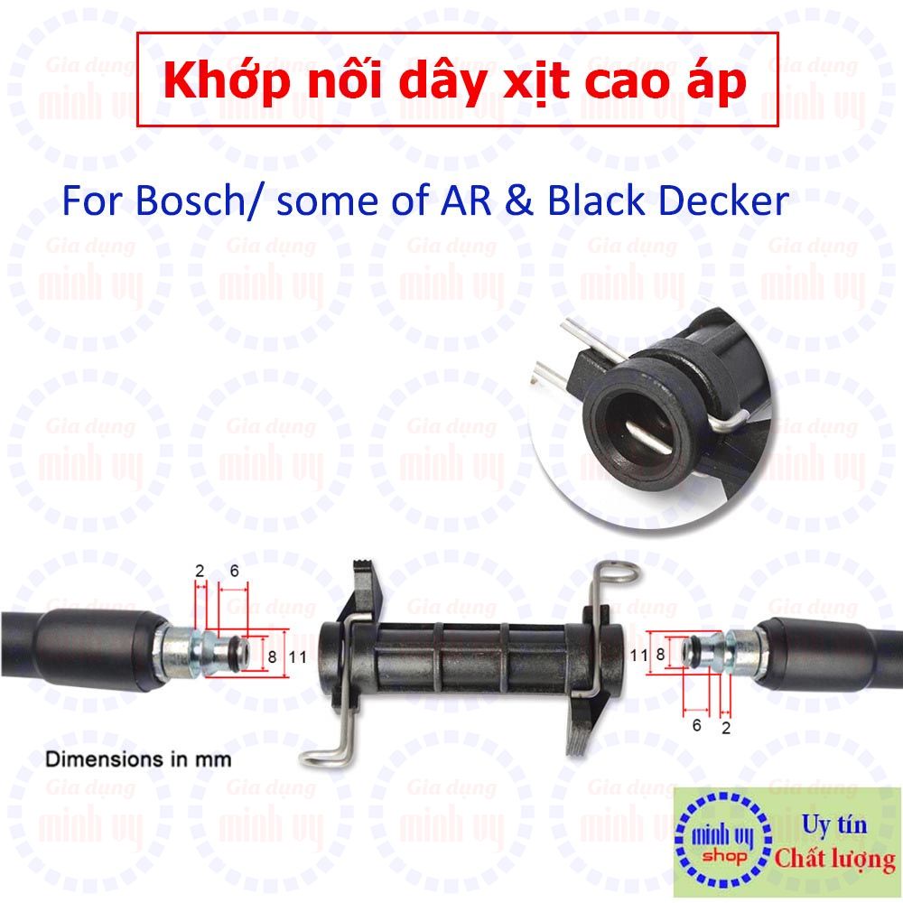 Đầu nối nhanh nối dây cao áp dùng cho máy Krache / Bosche [ND-Kar]