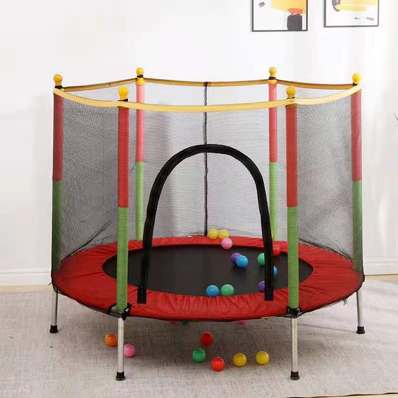 Nhà Nhún, nhà bóng Trampoline MOMMYKIDS MINH CHÂU , bạt nhảy vận động cho bé, Quây bóng