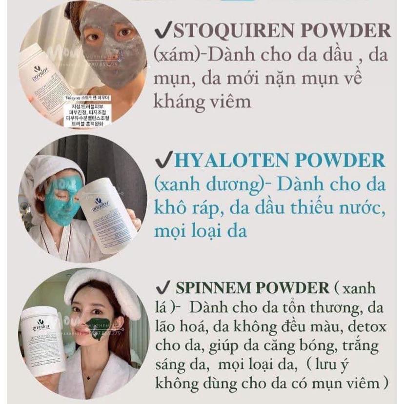 Mặt nạ bột tả.o 5 Loại Mặt Nạ Tảo Xoắn Volayon  Volayon 50gr, 100gr, 200gr  -