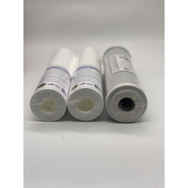Bộ 3 lõi lọc nước: 2 lõi pp 10inch + 1 lõi cto 10inch