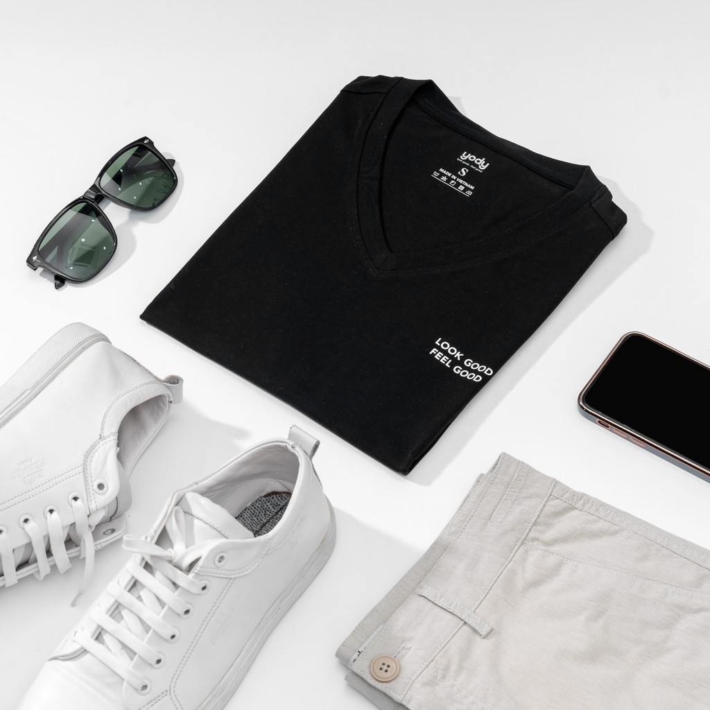 Áo phông nam cổ tim cotton trẻ trung và năng động - PPM3997 | BigBuy360 - bigbuy360.vn