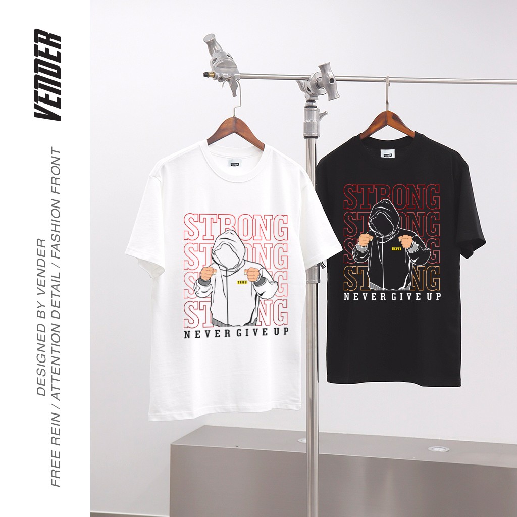 Áo thun STRONG - Áo thun tay lỡ dáng oversize