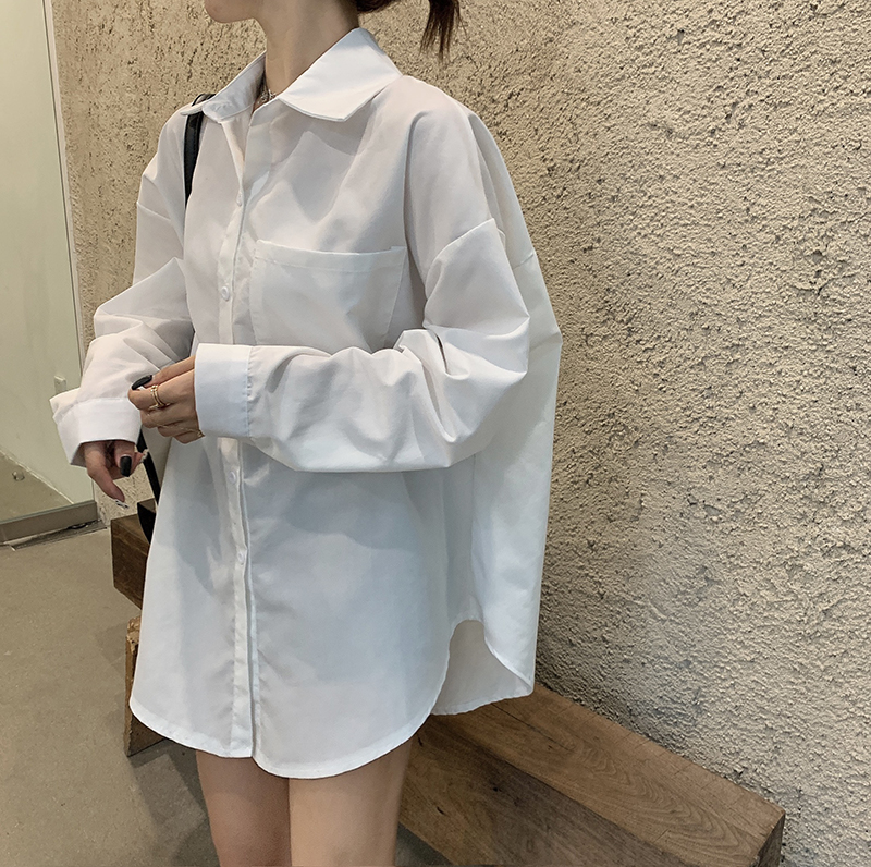 Xiaozhainv Áo sơ mi dài tay dáng rộng / Áo gile họa tiết thời trang cá tính cho nữ | BigBuy360 - bigbuy360.vn
