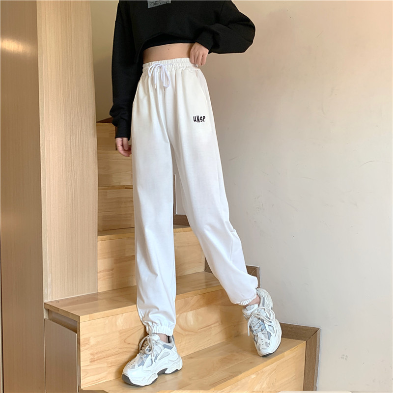 Quần thể thao lưng cao dáng rộng năng động thoải mái dành cho nữ