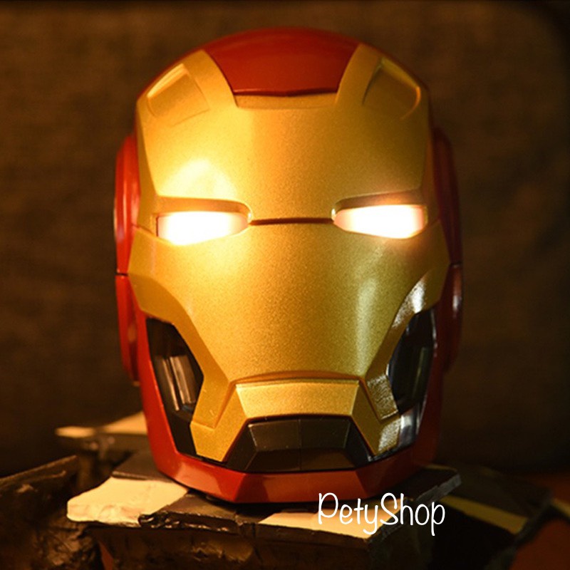 Loa bluetooth mini music Iron Man cao cấp độc đáo cho văn phòng hay để bàn tiện lợi