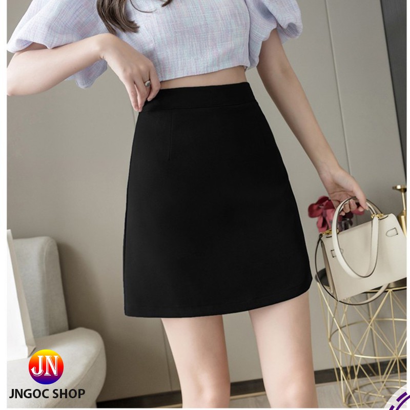 Chân váy chữ A lưng cao, Chân váy ngắn công sở cạp cao đen trắng trẻ trung | BigBuy360 - bigbuy360.vn