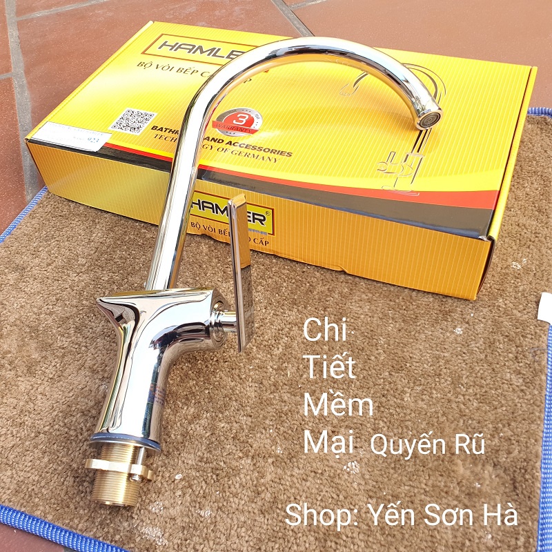 Vòi rửa chén bát nóng lạnh Hamler 923 chính hiệu giá gốc