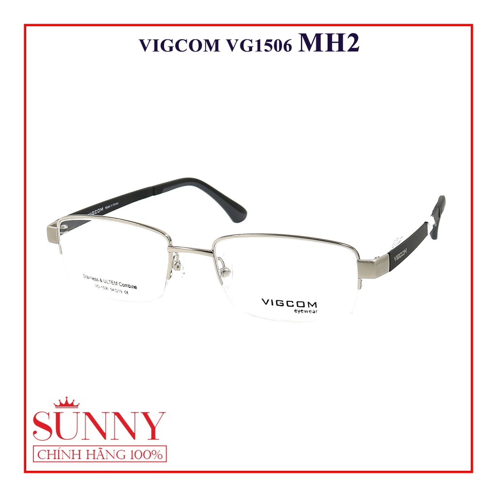 Gọng kính nam nữ thời trang Vigcom VG1506 nhiều màu chính hãng, thiết kế dễ đeo bảo vệ mắt