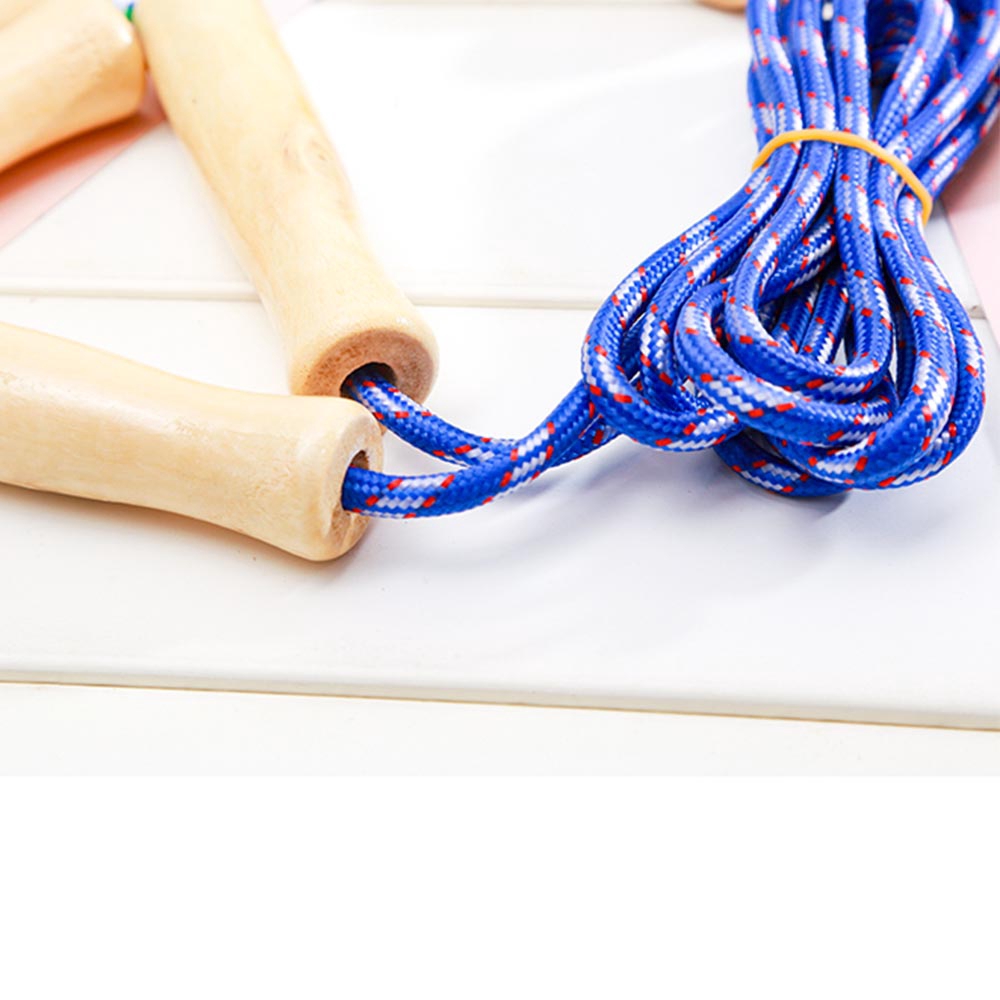 Dây Nhảy Tập Thể Dục Với Tay Cầm Bằng Gỗ