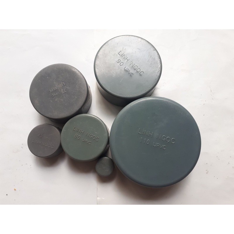 Bịt ống nước pvc size 21,27,34, 90,110