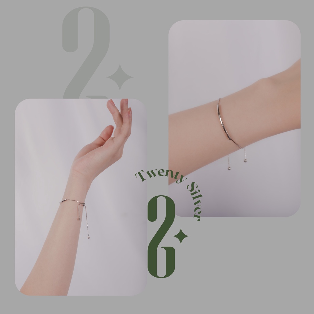 Lắc Tay Bạc Nữ S925  Delicate LTARS3739.  Vòng Tay Bạc Nữ 20Silver