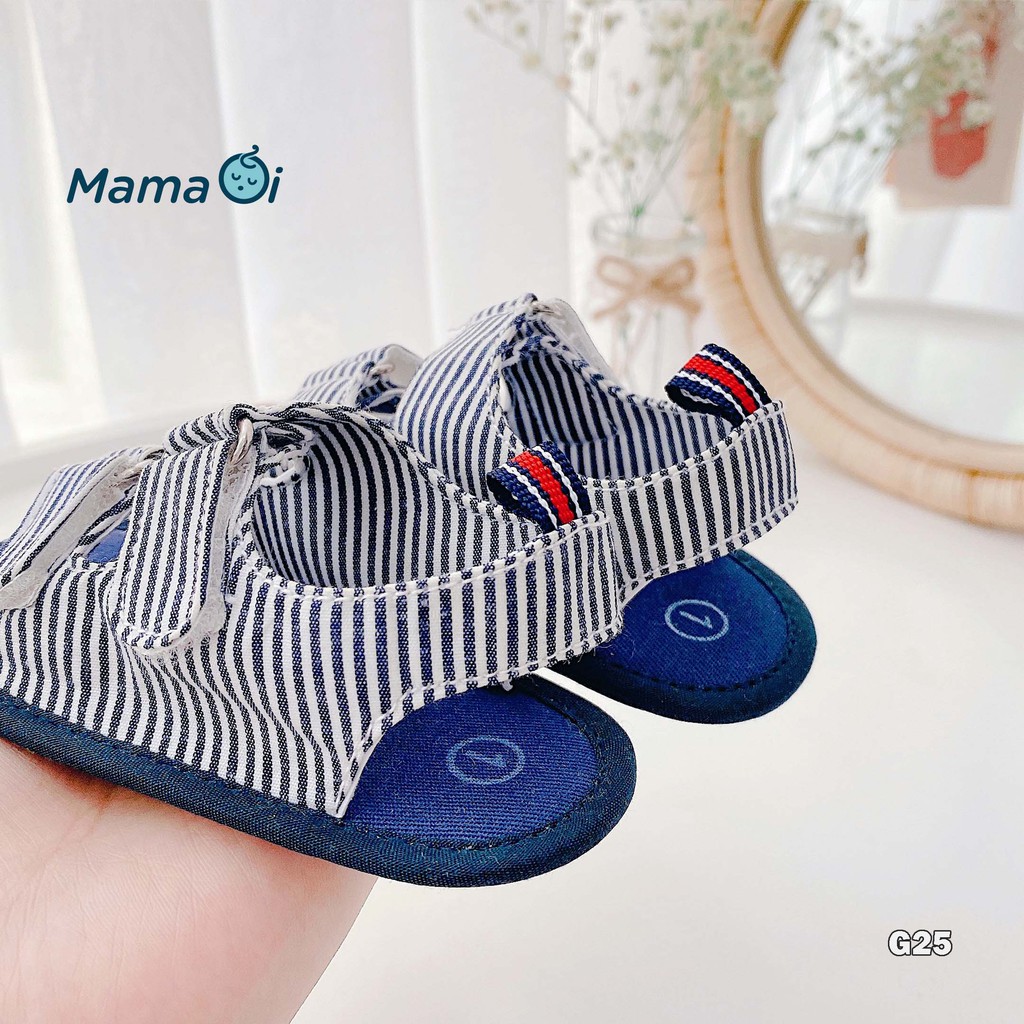 G25 Giày sandal cho bé dép quai hậu tập đi vải xanh nhẹ đáng yêu mềm mại cho bé của Mama ơi - Thời trang cho bé