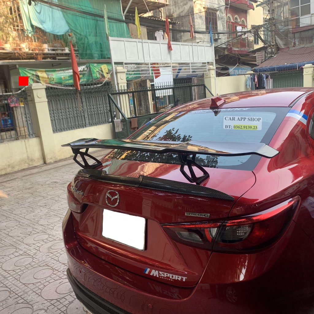 Đuôi Gió Mazda2 Sedan Thể Thao Mẫu Độ Cao Cấp , Lắc Được Cho Tất Cả  Các Đời