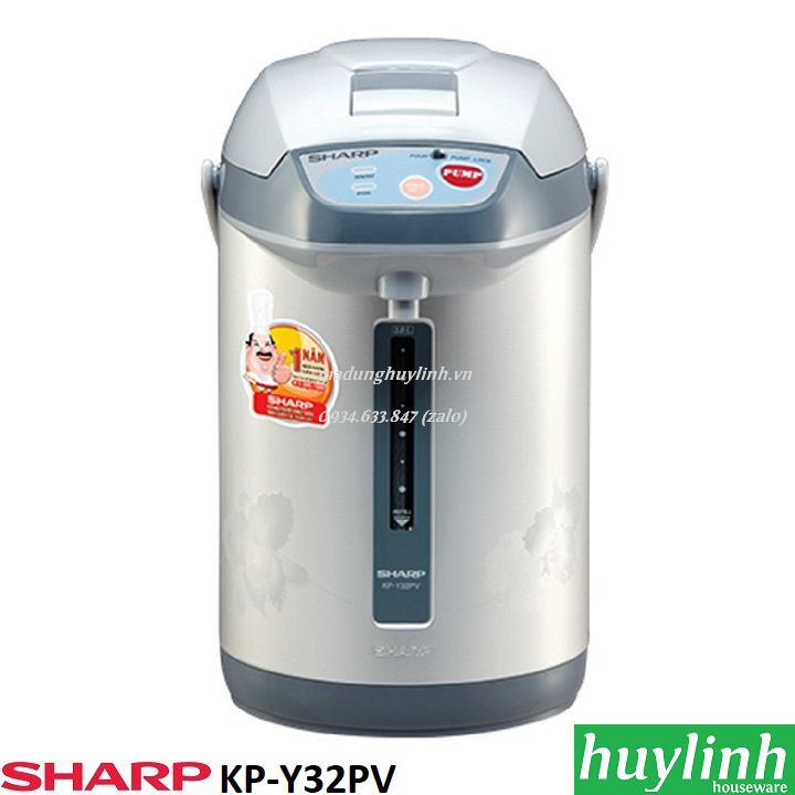 Freeship Bình thủy điện Sharp KP-Y32PV - 3 lít - Thái Lan