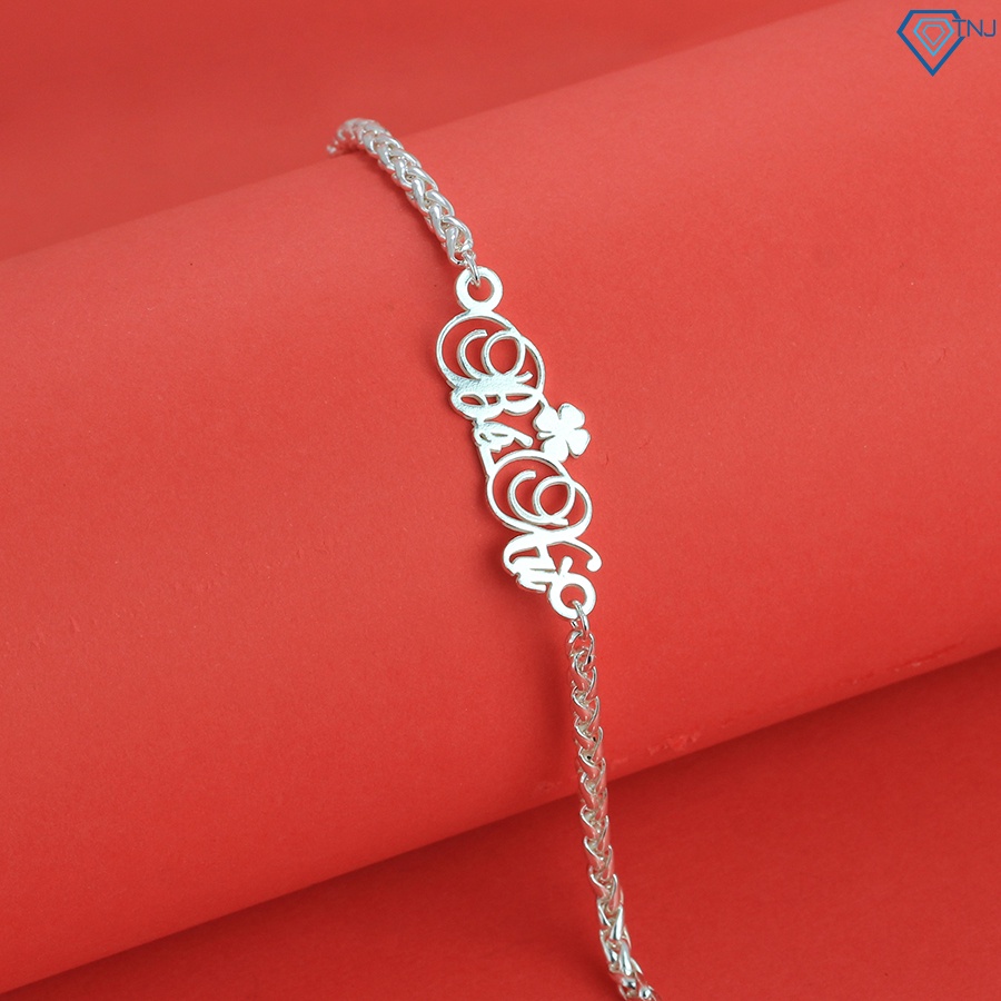 Lắc bạc cho bé trai, bé gái khắc tên theo yêu cầu LTT0088 - Trang Sức TNJ