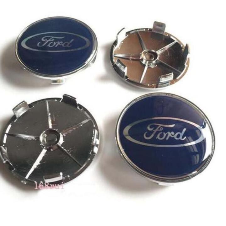 Logo chụp mâm, ốp lazang bánh xe dành cho xe Ford có Đường kính ngoài 68mm FORD68