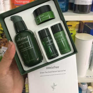 Bộ Dưỡng Da Innisfree Green Tea Seed Serum Special Set