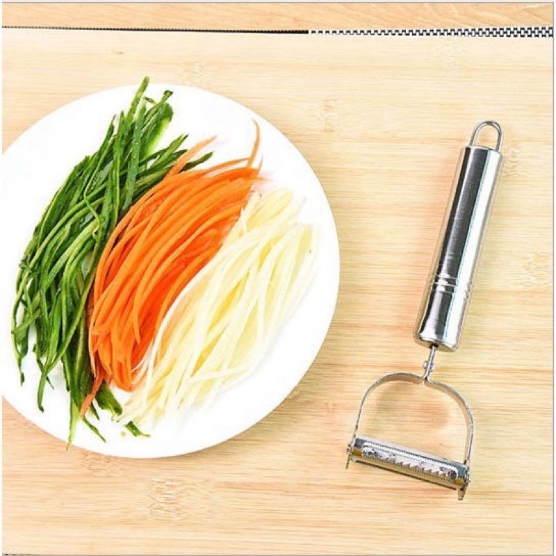 NẠO RAU, CỦ, QUẢ 2IN1 BẰNG INOX CHỐNG HAN RỈ | BigBuy360 - bigbuy360.vn