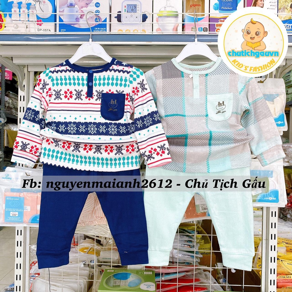 LIL-Little love Bộ quần áo dài tay cho bé từ 6 tháng đến 4 tuổi