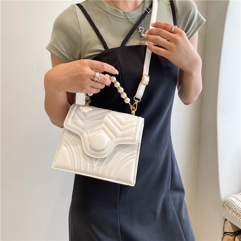 Túi IELGY đeo chéo màu sắc đơn giản cổ điển dành cho nữ