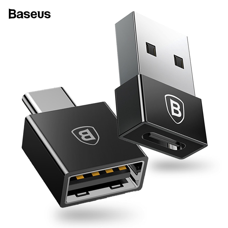 USB chuyển đổi Baseus OTG sang type C cho Samsung S9 S8 máy tính bảng Xiaomi