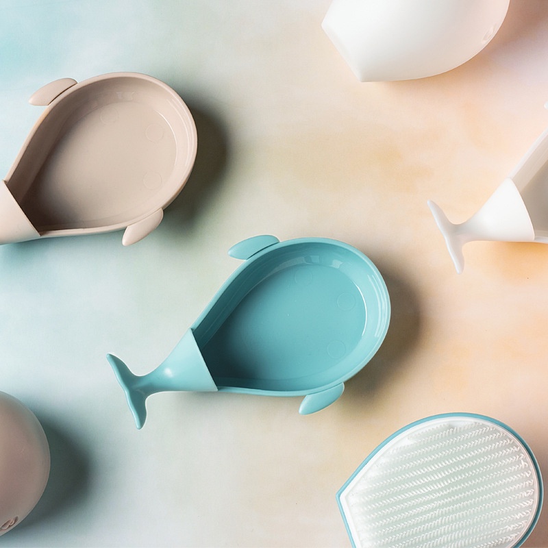 Bàn Chải Vệ Sinh Giày Dép Hai Lớp Hình Cá Voi Nhỏ Sáng Tạo