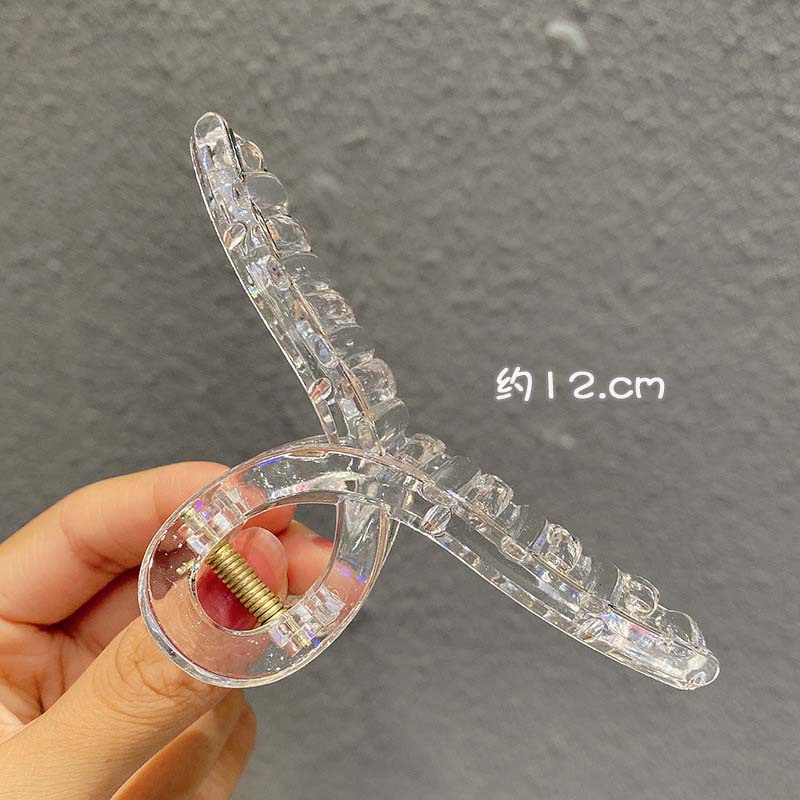 Kẹp Tóc Seagloca Dáng Vuông Chất Liệu Acrylic Phong Cách Retro Đơn Giản