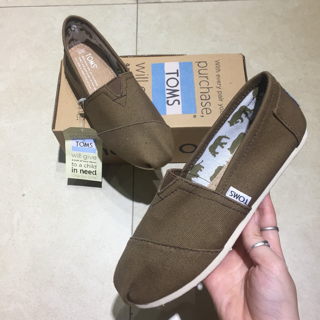 Giày TOMS NAM vải đế cao su thời trang_L1