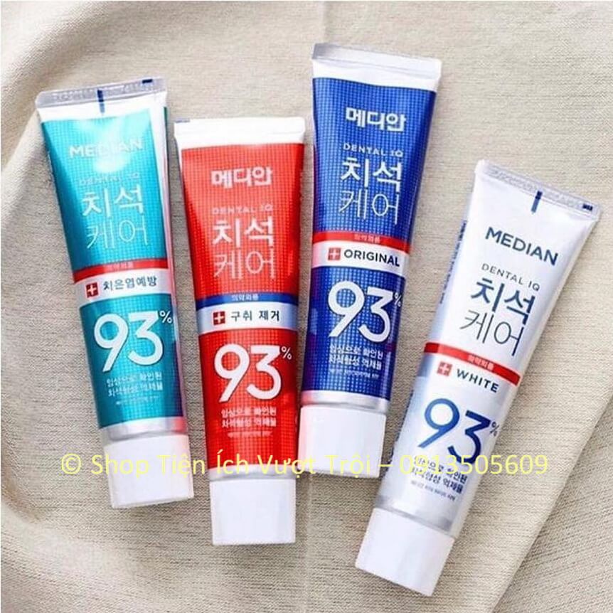 Kem đánh răng 120g Median 93%, trắng răng, ngừa mảng bám, chống hôi miệng, sâu răng Median toothpaste-Tiện Ích Vượt Trội