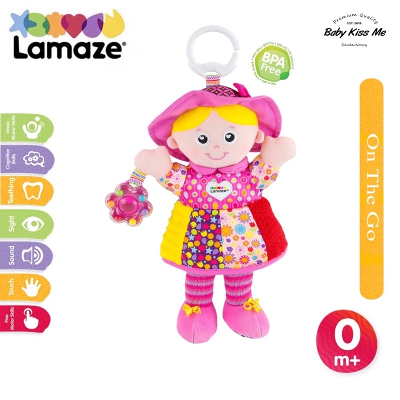 Treo nôi đồ chơi Lamaze -Búp bê Emily kích thích phát triển đa giác quan cho bé LAMAZE - My Friend Emily