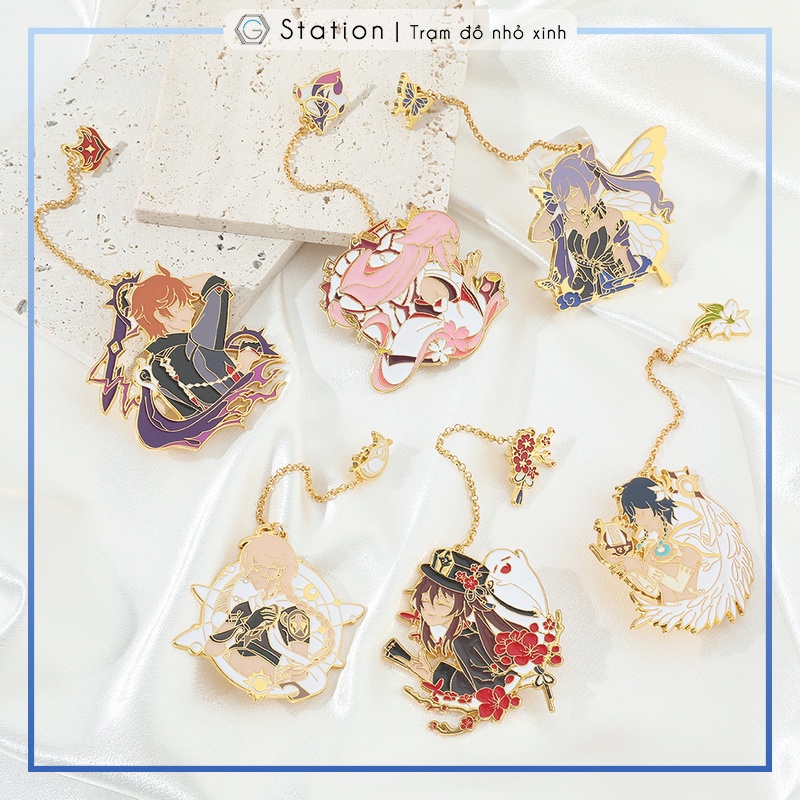 [50 MẪU] Pin cài áo nhân vật Genshin Impact Venti/ Xiao/ Keqing/ Zhongli/ Ganyu/ Yoimiya/ Kazuha/ Childe/ Aether - GC447